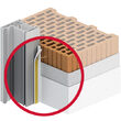 Profil Pvc, Ejot, etansareconexiune usi-ferestre, fara plasa, 2,4 m