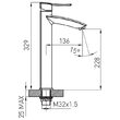 BATERIE STATIVA LAVOAR, FERRO FLORENCE VERDELINE, BFL2LVL