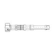 Racord flexibil pt. baterii, Ferro, 1/2xM10x1, cu capat lung L=40cm_WBS25