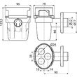 Sifon pentru condens DN32, Alca AKS5