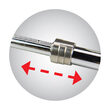 Clichet cu maner extensibil, Benman, 1", 71053