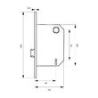 BROASCA INCASTRATA CU 1 CHEI 43x72mm THIRARD 492261