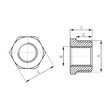 Reductie alama, Ferro,1 1/2"x1" FE-FI_R07Z