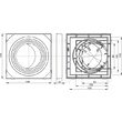 Adaptor universal pentru racordarea burlanelor, Alca AGV911, negru