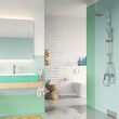 BATERIE PERETE DUS, FERRO SQUARE, CROM FARA ACCESORII, BAQ7