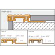 Profil pentru treapta, Schluter TREP-S, G 12 S, H 12.5mm, L2.5 m