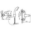 BATERIE PERETE CADA/DUS, FERRO SMILE, CU ACCESORII, BSM11