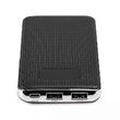 Baterie externa mobila 10000MAH piele/crom-negru