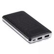 Baterie externa mobila 10000MAH piele/crom-negru