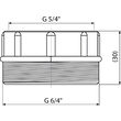 Reductie 6"ø—5", Alca