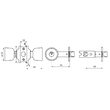 BROASCA CHEIE CU BLOCARE CROMAT THIRARD AX 70mm 592430