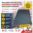 Placa polistiren EPS 150 cu nuturi Austrotherm HeatFloor 20 pentru incalzire pardoseala 1400x800x40mm