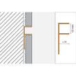 Profil separatie 12 mm Schluter DECO-SG 2.5 m H8 mm pentru placari ceramice