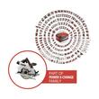 Circular de mana fara cablu, Einhell TE-CS 18/190, 3800  rot/min, Li 18 V, fara acumulator si incarcator
