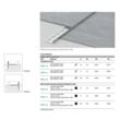 Profil compensare dus Mapei Profilpas GPS3 SX 10 mm, 0.98 m