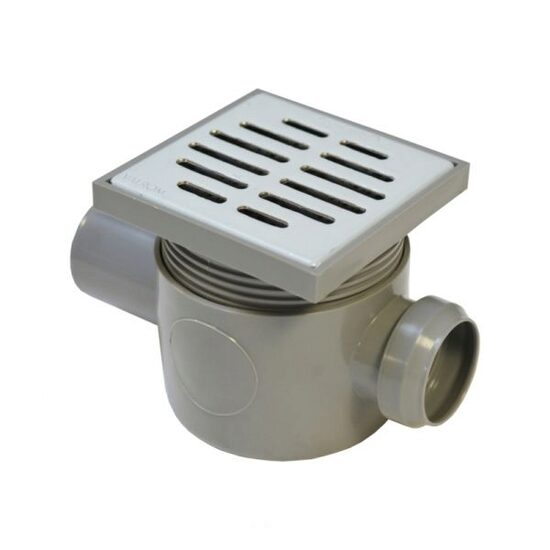 Sifon pardoseala gratar inox, Valrom, 1 Intrare D40 1 iesire D50 H 80