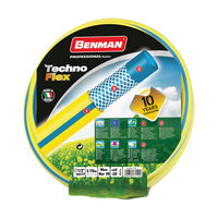 Furtun de gradina TechnoFlex, Benman, 1"x25m, galben, 77158