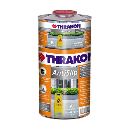 Lac antiderapant bicomponent, Thrakon Antislip, 4 kg