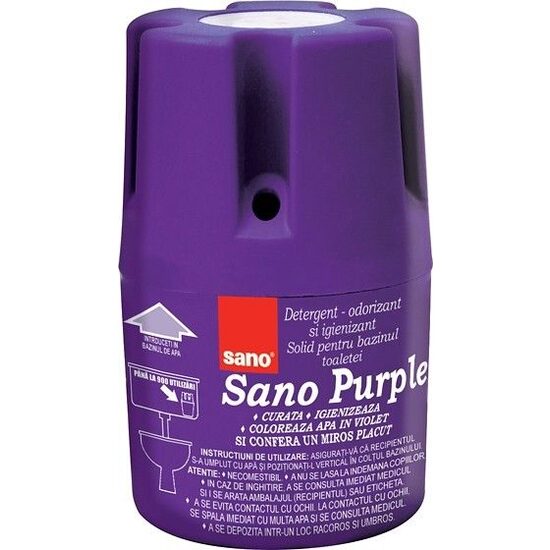 Odorizant solid bazin Wc, Sano Purple, 200g