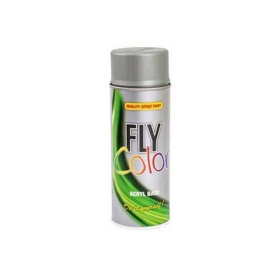 Vopsea spray decorativa Fly Color, acrilica, 400ml, gri deschis