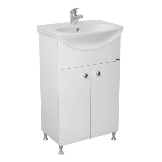 Set mobilier baie cu lavoar, Roca , Fayans Neo, alb