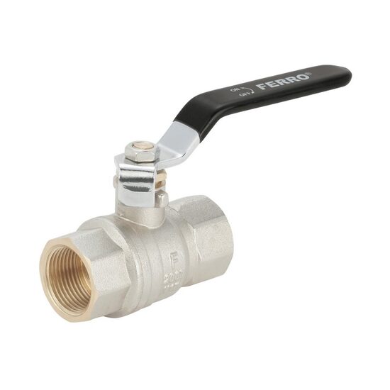 Robinet trecere alama pt. apa, Ferro, PN40, 1 1/4" FI-FI cu sfera si maneta _KPH4