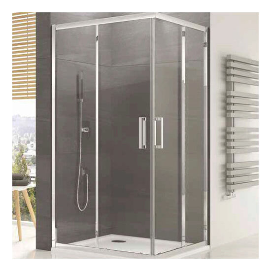 Cabina de dus OCELIA 900 mm, acces pe colt, doua piese SanSwiss