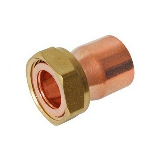 Semiolandez cupru 18x3/4" (19.05mm), drept, pentru imbinare prin sudura, cu filet interior- interior