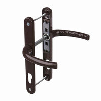Manere usa, cu sild, pentru cilindru, pentru usi PVC, 85mm, maro 9605