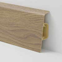 Plinta parchet pvc, Salag, 2.2m, nuc macadamia