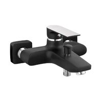 Baterie perete, Ferro Square, cadadus, negru fara accesorii