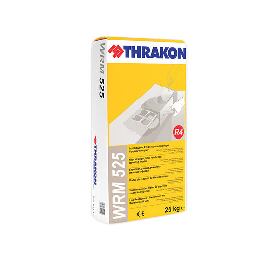 Mortar de reparatii cu fibre de armare, Thrakon WRM 525, gri, 25kg