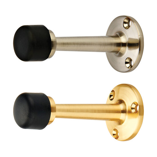 Opritor de podea pentru usa, FF Group, M35, H80mm, satin nichelat, 41045