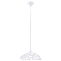 Pendul decor, Eglo Vetro, E27 1x60W ø350mm, Alb