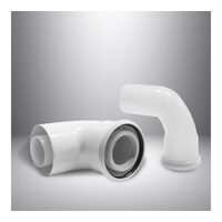 Cot evacuare gaze arse 90gr D60/100 PPs/Al BRILON