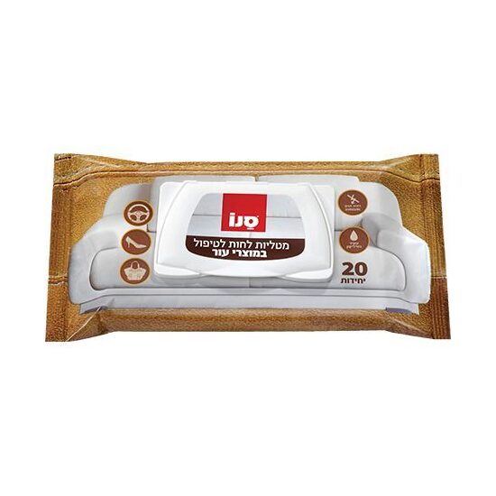 Servete umede pentru piele, Sano Leather Care, 20buc/set