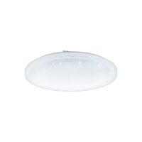 Plafoniera cu efect de cristal, Eglo Frania-S, LED 33.5W 3900lm 3000K ø430mm, Alb