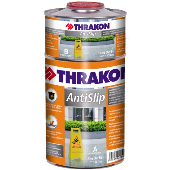 Lac antiderapant bicomponent, Thrakon Antislip, 1kg 