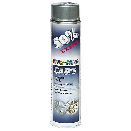 Vopsea spray pentru jenti Dupli-Color Car's, acrilica, argintiu, 600ml