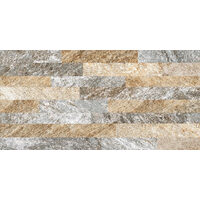 Gresie portelanata rectificata, Cesarom Quartz, 600x300x9mm, multicolor, 1.26mp/cut