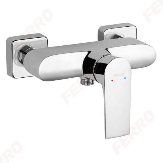 BATERIE PERETE DUS, FERRO SQUARE, CROM FARA ACCESORII, BAQ7