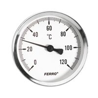 Termometru , Ferro, D.80 mm 1/2", axial, 0-120°C_T80120A