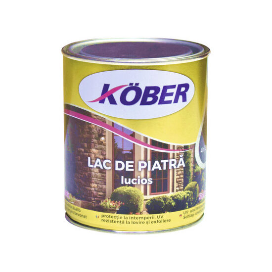 Lac alchidic pentru piatra, Kober Ideal maro, 2,5l