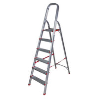 Scara aluminiu interior, 6 trepte, H max.126cm, STR0106