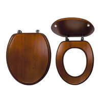 CAPAC WC DIN LEMN DE STEJAR, FERRO, NATUR INCHIS, WC/DUB2
