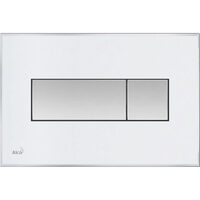 Clapeta de actionare pentru rezervor incastrat cu panou frontal colorat, Alca M1370, alb-mat
