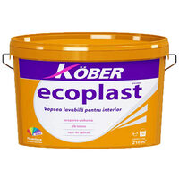 VOPSEA LAVABILA PENTRU INTERIOR KOBER ECOPLAST, ALB 15L