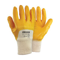 Manusi de lucru nitril, F.F. Group, 10'' XL Galben, 30008