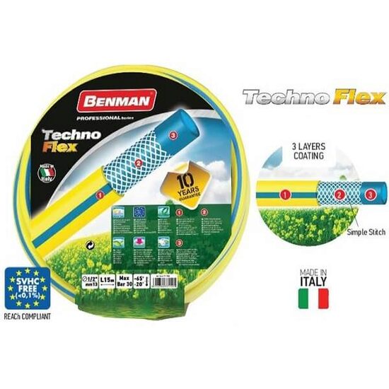 FURTUN DE GRADINA TECHNOFLEX, BENMAN, 1/2INCHx25M, 77151