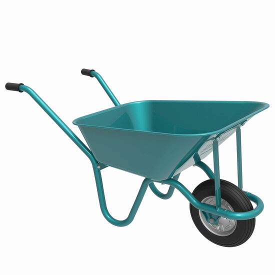 Roaba cuva turquoise, roata plina PVC, 100l, 11.50kg